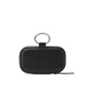 Versace logo-print leather pouch - Black