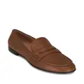 Gianvito Rossi penny-slot leather loafers - Brown