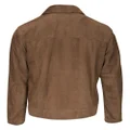 Brioni zip-front lambskin jacket - Brown
