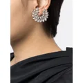 Kenneth Jay Lane crystal-embellished clip-on earrings - Silver