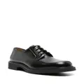 SANDRO square-toe leather derby shoes - Black