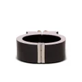 Balmain rhinestone-embellished chunky bracelet - Black