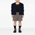sacai belted knee-length shorts - Brown