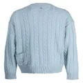 ZZERO BY SONGZIO Panther cable-knit jumper - Blue