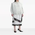 3.1 Phillip Lim lace-trim hoodie dress - Grey