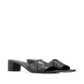 Alexander McQueen Seal 65mm leather mules - Black