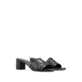 Alexander McQueen Seal 65mm leather mules - Black