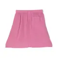 By Walid elasticated-waist linen skirt - Pink