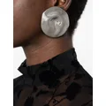 Alexander McQueen Beam polished circular earrings - Silver
