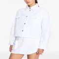 Armani Exchange button-up denim jacket - White
