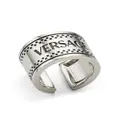 Versace 90s Vintage Logo ring - Silver