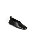 Jil Sander Scarpa leather ballerina shoes - Black