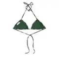 Burberry checked bikini top - Green