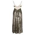 Roberto Cavalli sequin-embellished cami gown - Gold