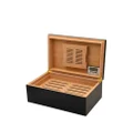 S.T. Dupont Premium Cigar Club lacquered-finish humidor - Black