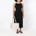 Armani Exchange sleeveless side-slit dress - Black