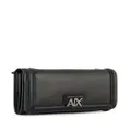 Armani Exchange faux-leather wallet-on-chain - Black