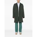 Kolor button-up trench coat - Green