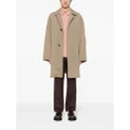Kolor button-up trench coat - Brown