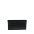 Moschino leather logo-lettering cardholder - Black