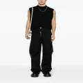 Jil Sander open-knit loose-fit trousers - Black