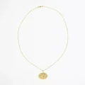 Anita Ko 18kt yellow gold Capricorn Zodiac pendant necklace