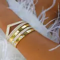 Anita Ko 18kt yellow gold diamond bangle bracelet