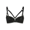 Maison Close strap-embellished padded bra - Black