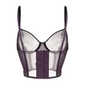 Maison Close L'Amoureuse Soutien Gorge bustier bra - Purple