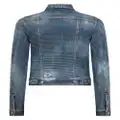 Dsquared2 crystal-embellished denim jacket - Blue