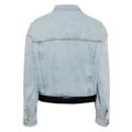 Alexander Wang leather-belt denim jacket - Blue