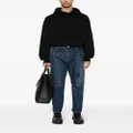 sacai belted tapered jeans - Blue