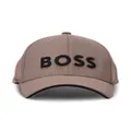 BOSS logo-lettering baseball cap - Brown