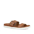 Michael Kors buckled leather sandals - Brown