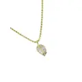 Anita Ko beaded chain palm leaf necklace - Gold