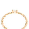 Anita Ko 18kt yellow gold diamond chain-link ring