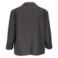 Brunello Cucinelli single-breasted linen blazer - Grey