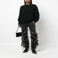 Roberto Cavalli stud-embellished crew-neck jumper - Black