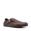 Birkenstock London round-toe leather loafers - Brown