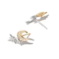 Sydney Evan 14kt gold Moon and Star diamond stud earrings - Silver