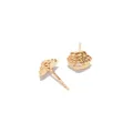 Sydney Evan 14kt yellow gold Camellia diamond stud earrings