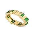 Gucci 18kt yellow gold Link to Love tourmaline ring