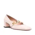Bally Spell 55mm lettering-detail leather pumps - Pink