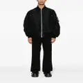 sacai embroidered-patch bomber jacket - Black