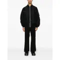 sacai embroidered-patch bomber jacket - Black