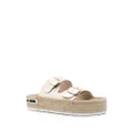 Love Moschino double-strap espadrilles - Gold