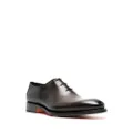 Santoni faded-effect leather Oxford shoes - Brown