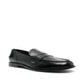 MSGM penny-slot leather loafers - Black
