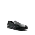 MSGM penny-slot leather loafers - Black