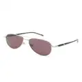 Montblanc pilot-frame sunglasses - Black